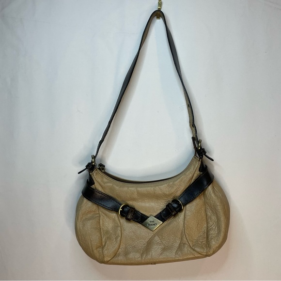 the trend Handbags - y2k THE TREND leather shoulder bag Italian made purse buckle detail baguette